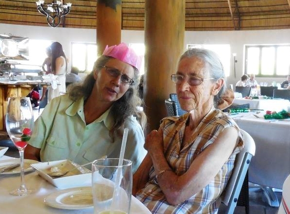 Mrs Bethune and her eldest, Shirley